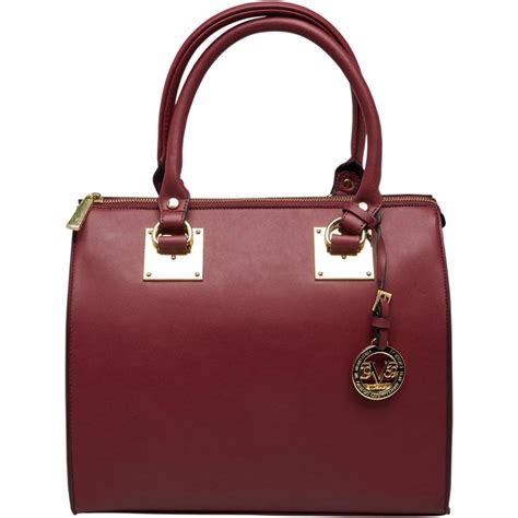 versace collection burgundy leather handbag|amazon Versace handbags clearance price.